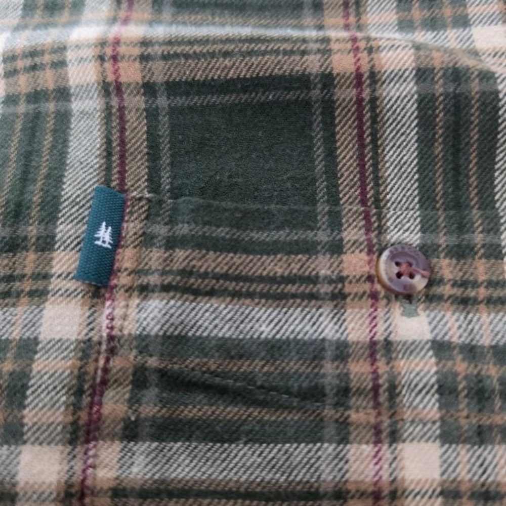 G.H. Bass & Co. Flannel Shirt Mens XXL Green Plaid Excellent Long Sleeve Cotton - Picture 2 of 8
